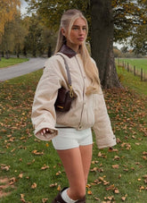 Airplane Mode Twill Blouson Jacket - Natural