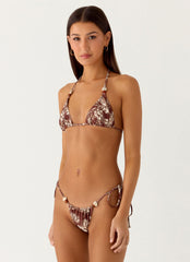 Saga Bead Bikini Top - Espresso Meadow