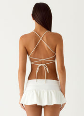 Sangria Top - Oatmeal