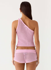 Sunray Shine Crochet Top - Pink