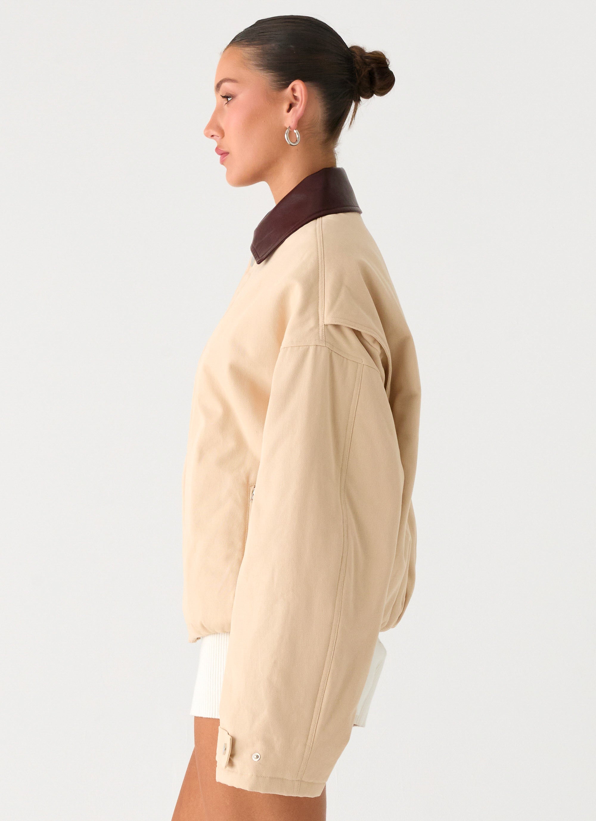 Airplane Mode Twill Blouson Jacket - Natural