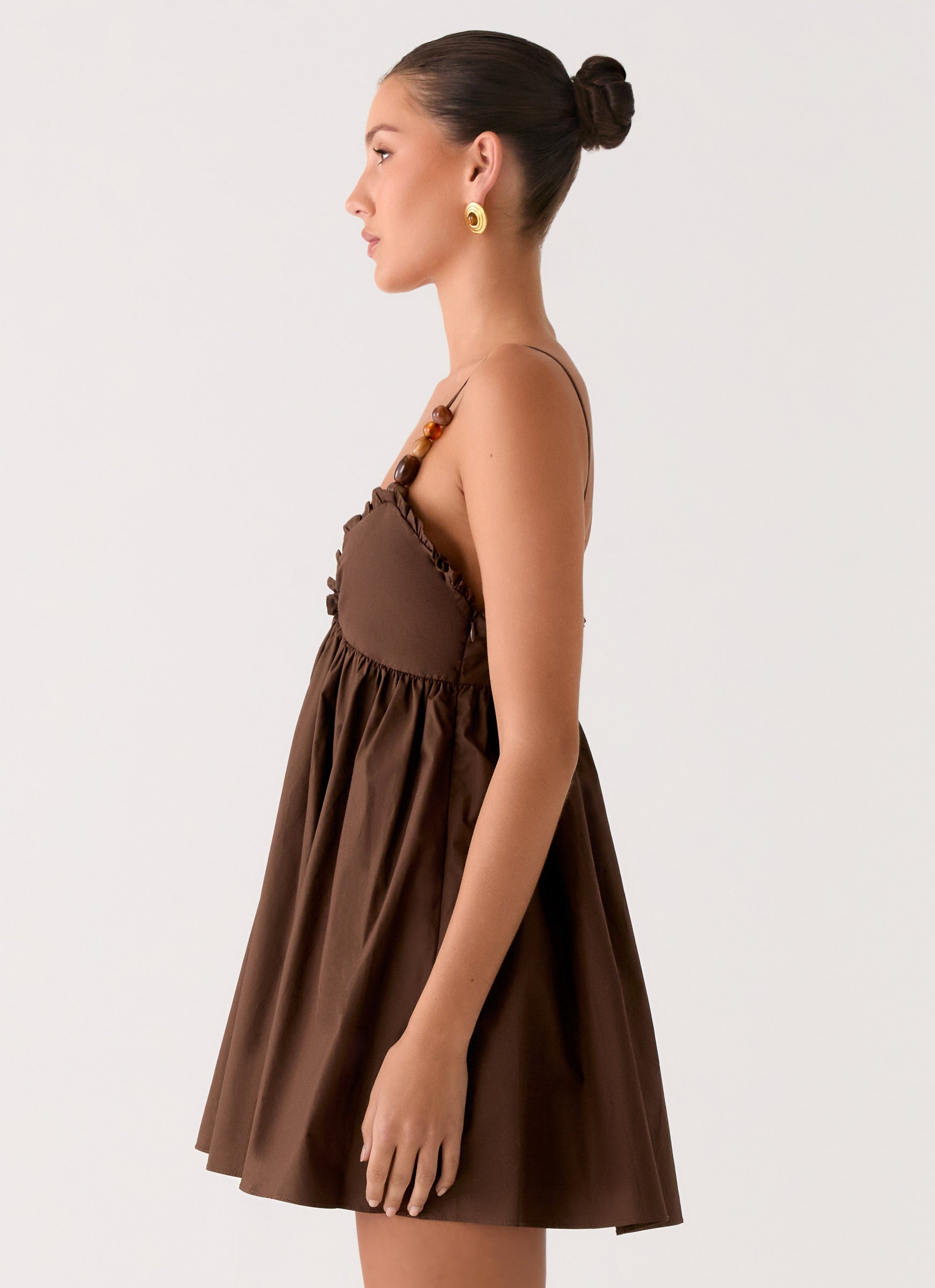 Jonas Mini Dress - Brown