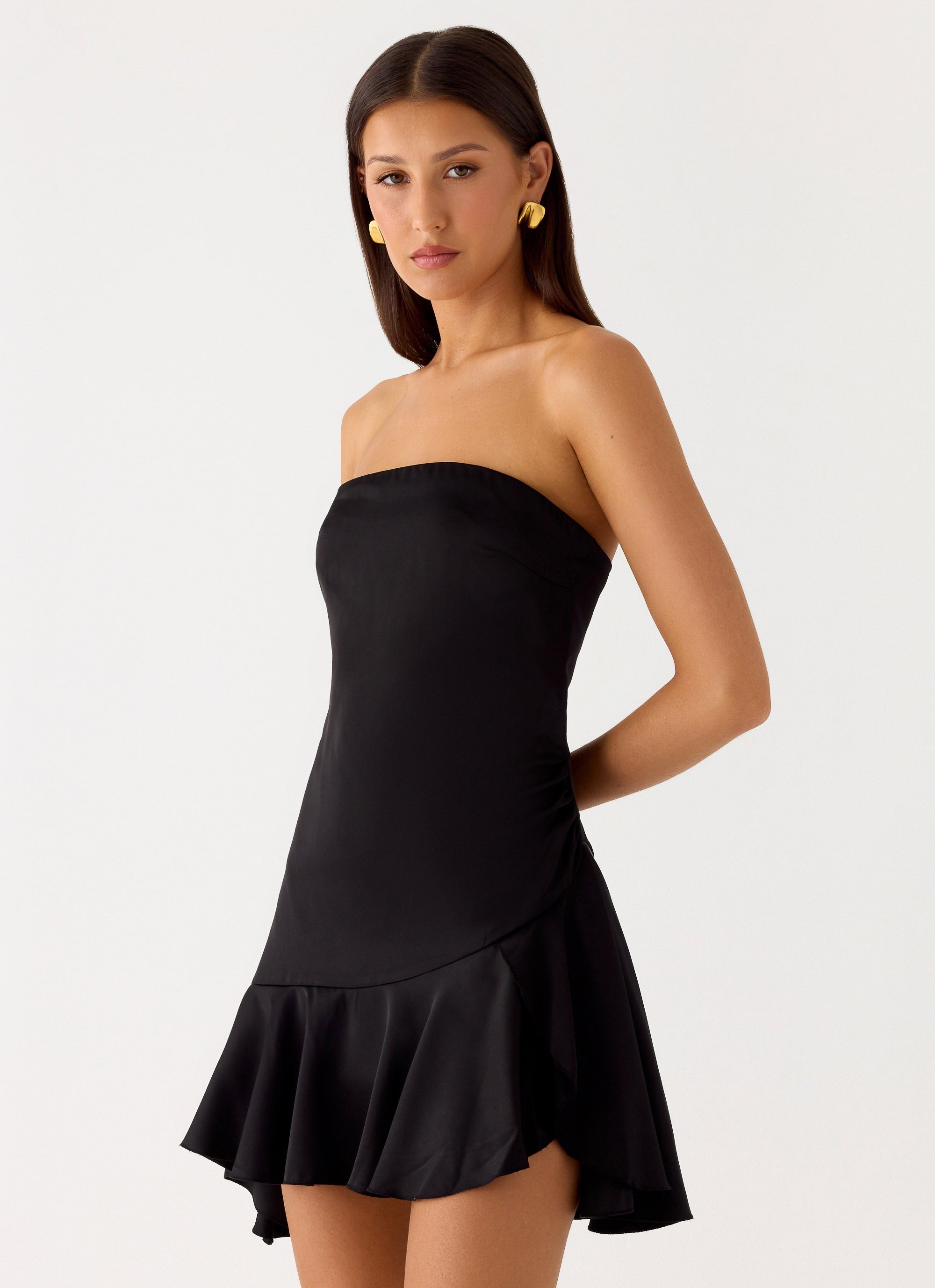 Luna Night Mini Dress - Black