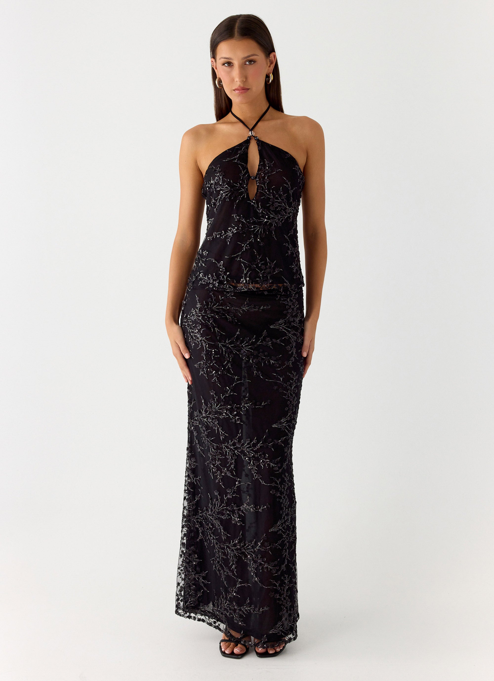 Moodlight Maxi Skirt - Black